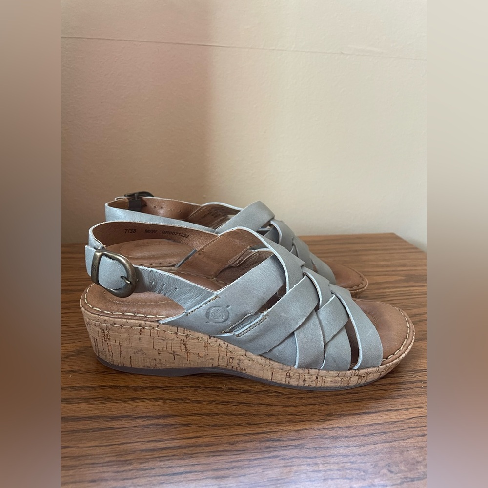 Born Women's Laila Woven Straps Leather Sandal Size 7 NWOB - Picture 4 of 11
